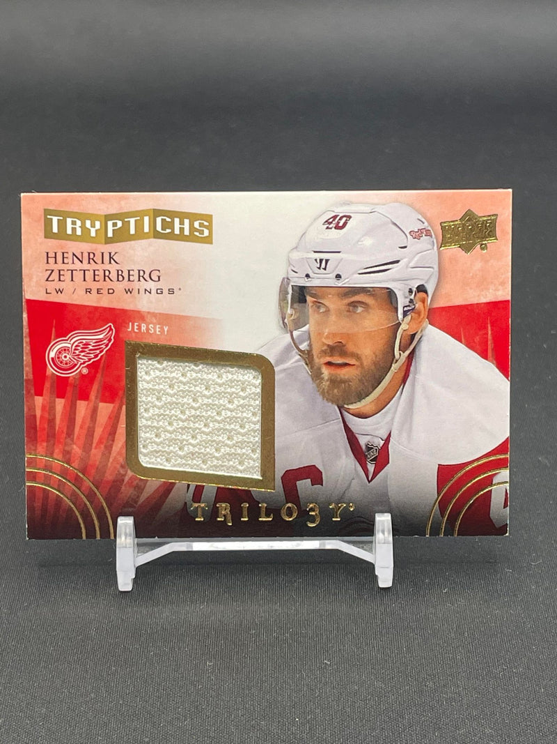 2014 UPPER DECK TRILOGY - TRYPTICHS - H. ZETTERBERG - #T-DRW3 - #'D/400 - RELIC