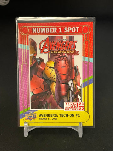 2021 UPPER DECK MARVEL - NUMBER 1 SPOT - AVENGERS: TECH-ON #1 - #N1S-19