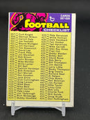 1973 TOPPS FOOTBALL - CHECKLISTS - SINGLES - SELECT YOUR CARD