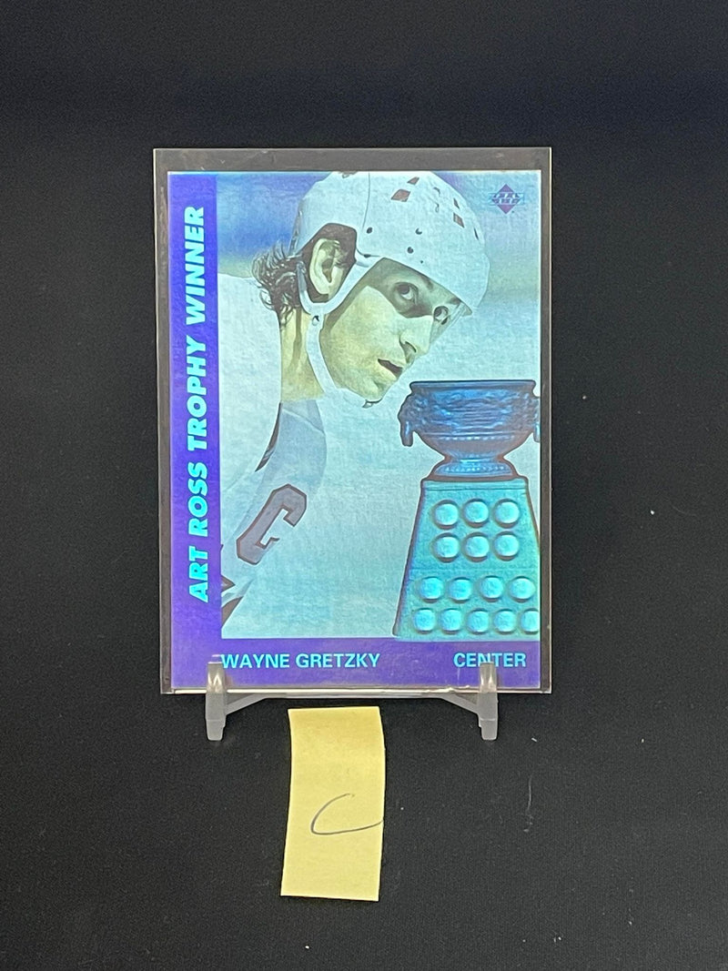 1991 UPPER DECK - ART ROSS TROPHY WINNER - HOLOGRAM - W. GRETZKY -