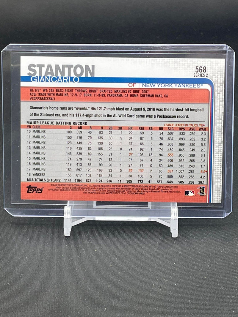 2019 TOPPS SERIES TWO - SP PHOTO VARIATION - G. STANTON -