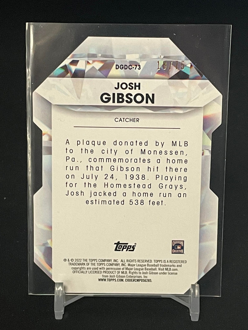 2022 TOPPS UPDATE SERIES - DIAMOND GREATS DIE-CUTS - GOLD - J. GIBSON - #DGDC-73 - #'D/75