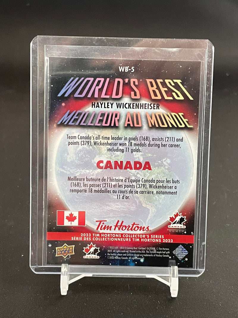 2023 UPPER DECK TIM HORTONS LEGENDS - WORLD'S BEST - H. WICKENHEISER -