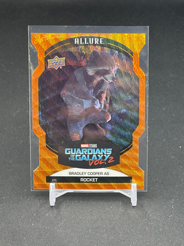 2022 UPPER DECK ALLURE MARVEL - ORANGE SLICE - B. COOPER AS ROCKET - #58