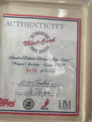 TOPPS THE HIGHLAND MINT CARD SPORTS COLLECTION - W. GRETZKY - BRONZE COLLECTION -