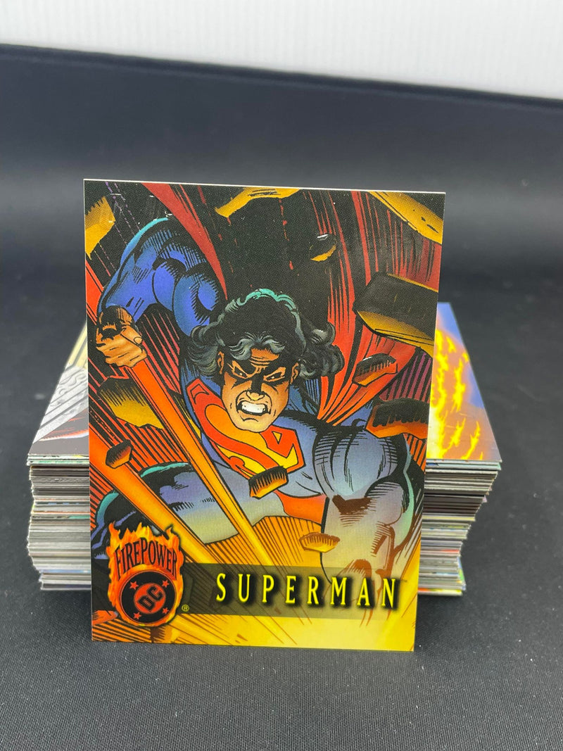 1996 FLEER SKYBOX DC COMICS - FIREPOWER - COMPLETE INSERT SET -