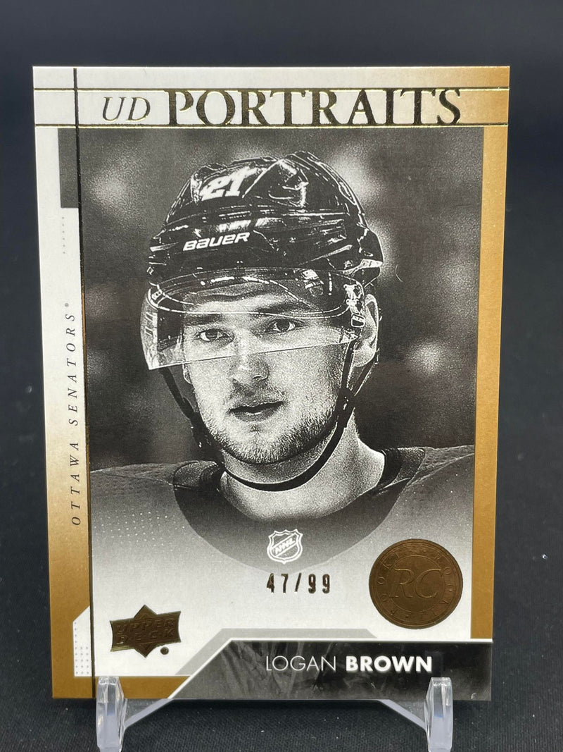 2017 UPPER DECK SERIES TWO - UD PORTRAITS - GOLD - L. BROWN - #P-65 - #'D/99