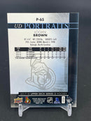 2017 UPPER DECK SERIES TWO - UD PORTRAITS - GOLD - L. BROWN - #P-65 - #'D/99