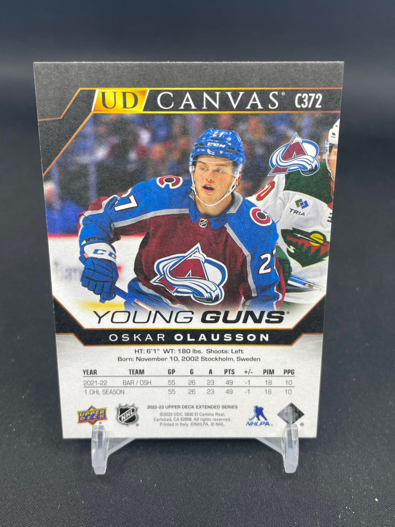 2022 UPPER DECK EXTENDED SERIES - B/W - UD CANVAS - YOUNG GUNS - O. OLAUSSON -