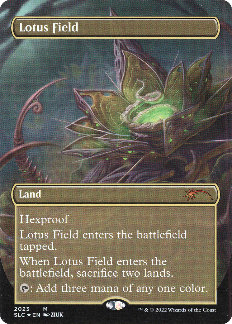 Lotus Field (Borderless) [Secret Lair Countdown Kit]