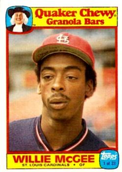 1986 TOPPS QUAKER CHEWY GRANOLA BARS - BASE - SINGLES -