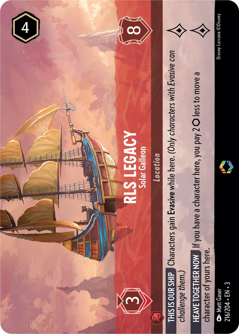 RLS Legacy - Solar Galleon (Alternate Art) (216/204) [Into the Inklands]