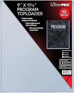 ULTRA PRO 9X11.5 PROGRAM TOPLOADER 10 PACK