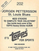 1982 TOPPS HOCKEY STICKERS - COMPLETE SET -