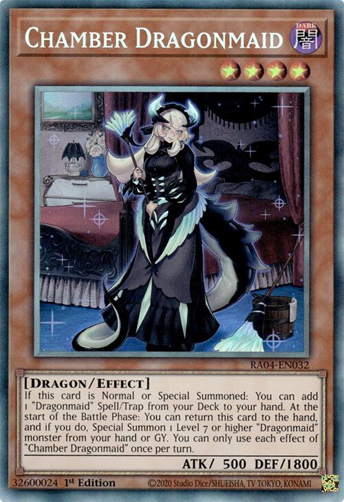 Chamber Dragonmaid [RA04-EN032] Prismatic Collector's Rare