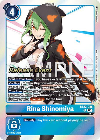 Rina Shinomiya [BT22-085] [Cyber Eden Release Event Cards]