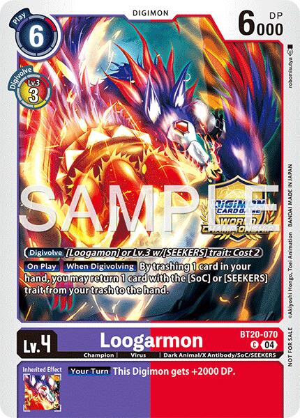 Loogarmon [BT20-070] (Regionals 25-26 Season 2 Champion) [Release Special Booster Ver.2.5 Promos]