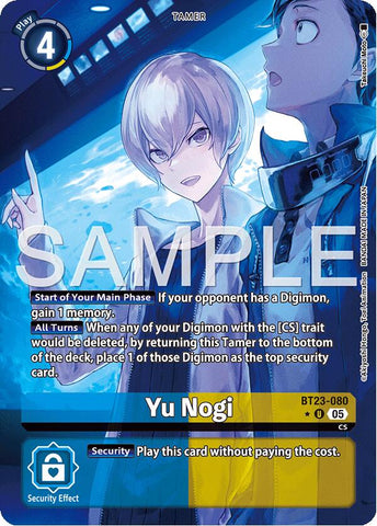 Yu Nogi [BT23-080] (Alternate Art) [Hackers' Slumber]