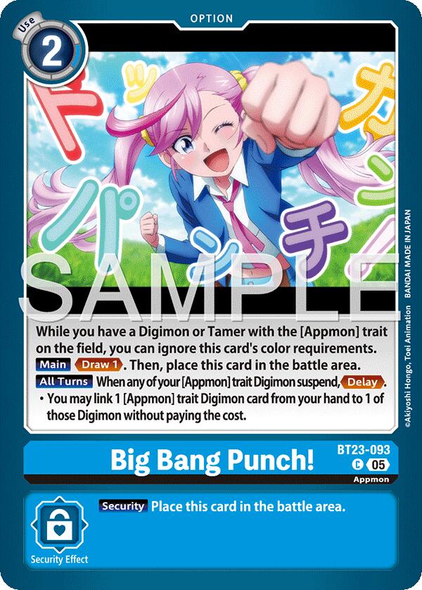 Big Bang Punch! [BT23-093] [Hackers' Slumber]