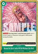 Because the Side of Justice Will Be Whichever Side Wins!! (Tournament Pack 2025 Vol. 4) [One Piece Promotion Cards]