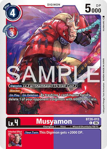 Musyamon [BT26-013] [Timeless Bonds]