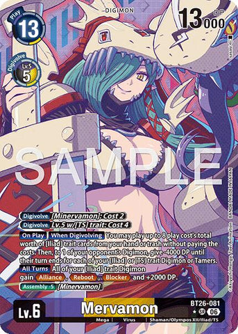 Mervamon [BT26-081] (Alternate Art) [Timeless Bonds]