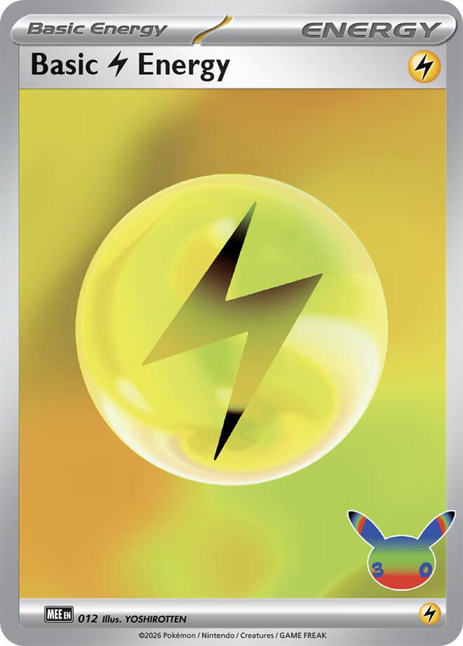 Basic Lightning Energy (012) (30th Celebration) [Mega Evolution Energies]