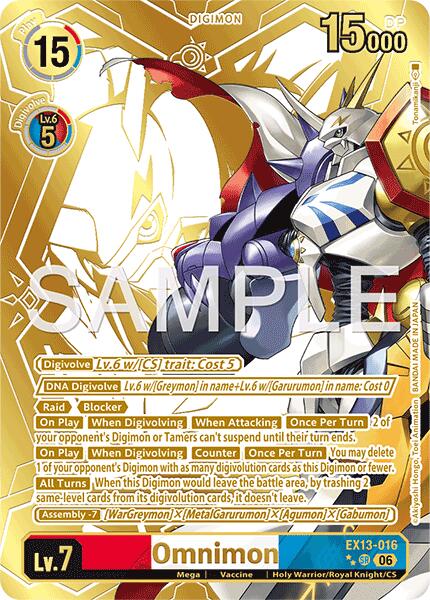 Omnimon [EX13-016] (Rare Pull) [Chivalrous XIII]