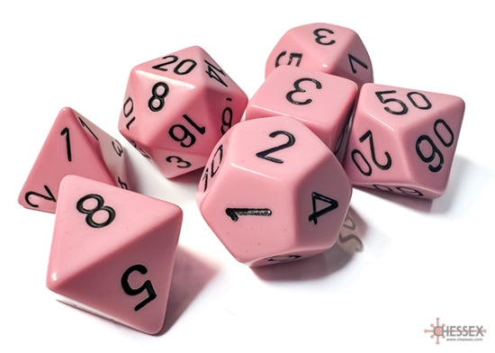 CHESSEX OPAQUE 7-DIE SET