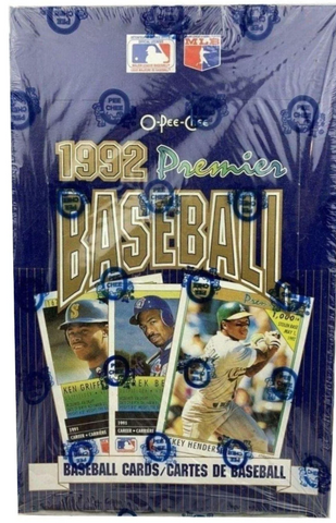 1992 O-PEE-CHEE PREMIER BASEBALL HOBBY BOX