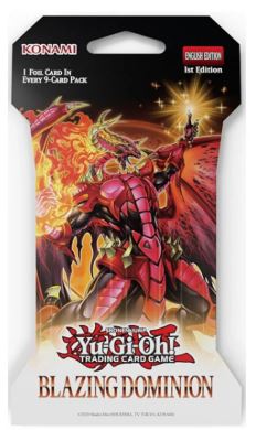 YU-GI-OH! BLAZING DOMINION SLEEVED BLISTER PACK