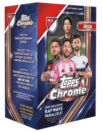 2026 TOPPS CHROME MLS SOCCER BLASTER BOX