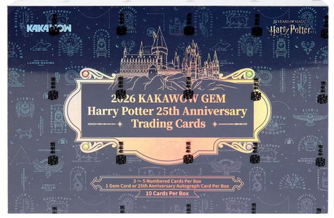 2026 KAKAWOW GEM HARRY POTTER 25TH ANNIVERSARY HOBBY BOX