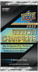 2022 UPPER DECK GOODWIN CHAMPIONS HOBBY PACK