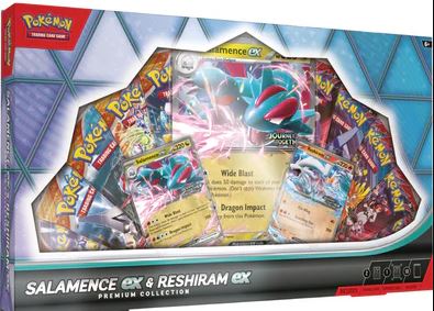 POKEMON SALAMENCE EX & RESHIRAM EX PREMIUM COLLECTION BOX (1 per person)
