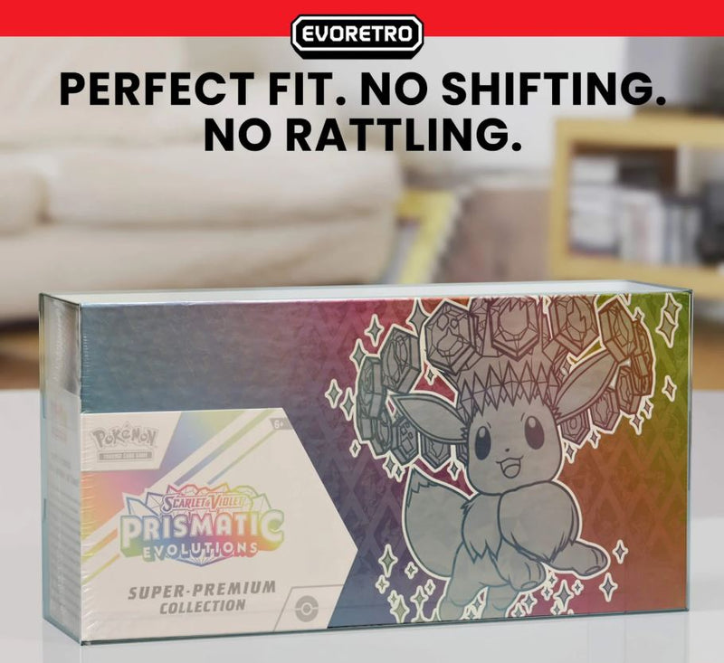 EVORETRO PLASTIC PROTECTORS COMPATIBLE WITH PRISMATIC EVOLUTIONS SUPER PREMIUM COLLECTION - 2 PACK