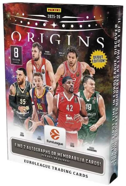 2025 PANINI ORIGINS EUROLEAGUE BASKETBALL HOBBY BOX