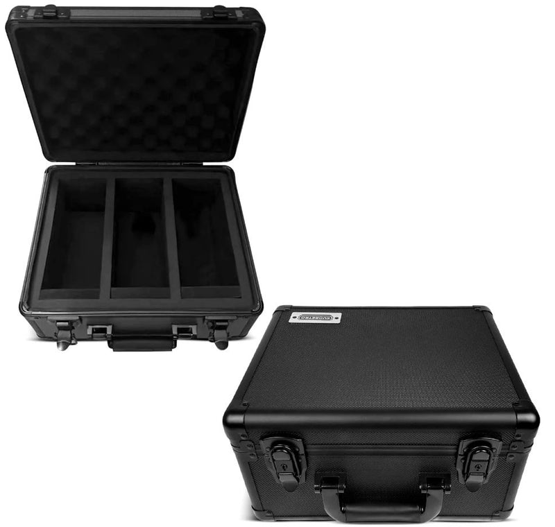 EVORETRO ALUMINUM GRADED CARD STORAGE BOX WITH KEY LOCK