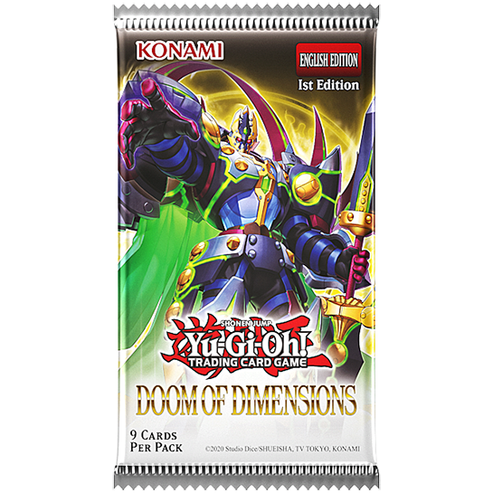 YU-GI-OH! DOOM OF DIMENSIONS BOOSTER PACK