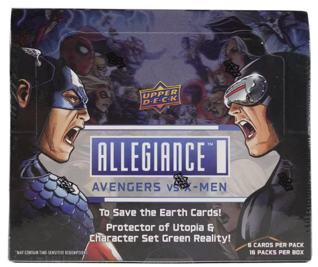2023 UPPER DECK ALLEGIANCE AVENGERS VS. X-MEN HOBBY BOX