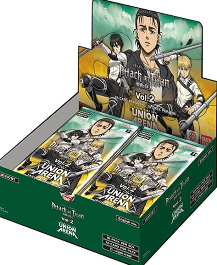 UNION ARENA TCG ATTACK ON TITAN VOLUME 2 BOOSTER BOX