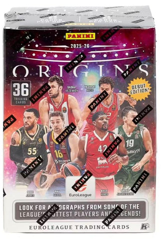 2025 PANINI ORIGINS EUROLEAGUE BASKETBALL H2 BOX