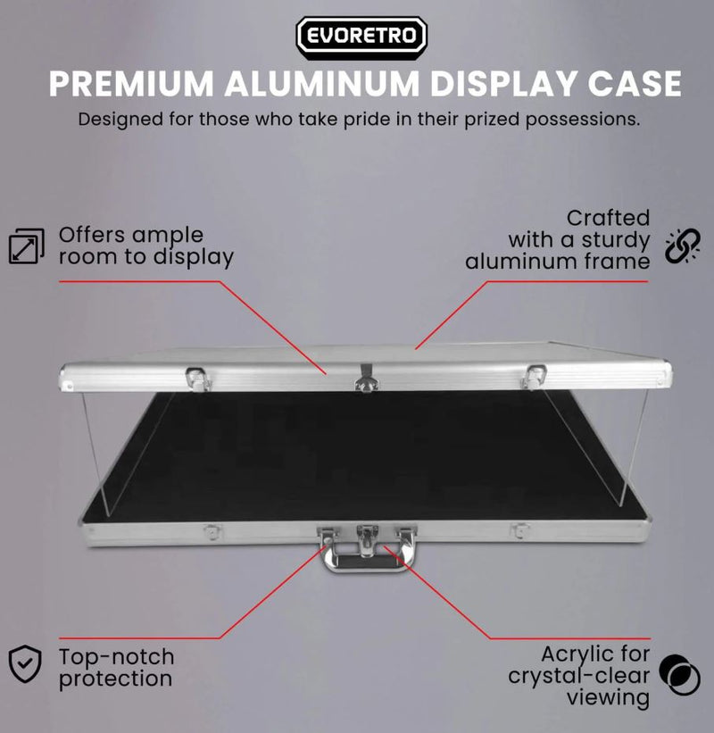 EVORETRO ALUMINUM CARD DISPLAY CASE - SMALL (24 × 20 × 3 in.) - SHIPPING NOT AVAILABLE