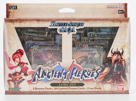 BATTLE SPIRITS SAGA ANCIENT HEROES LORE SET