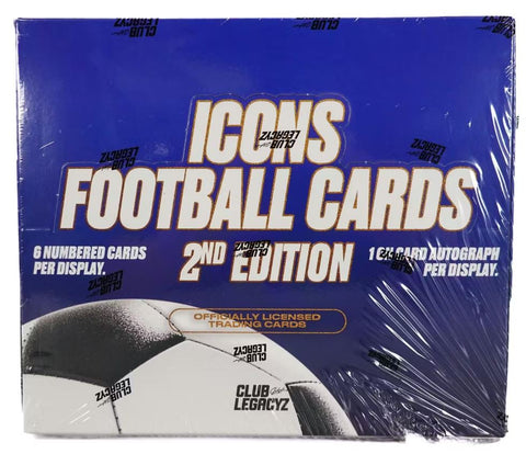 2025 CLUB LEGACYZ ICONS SOCCER SECOND EDITION HOBBY BOX