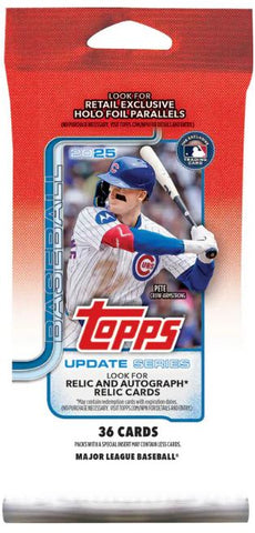 2025 TOPPS UPDATE SERIES BASEBALL FAT PACK
