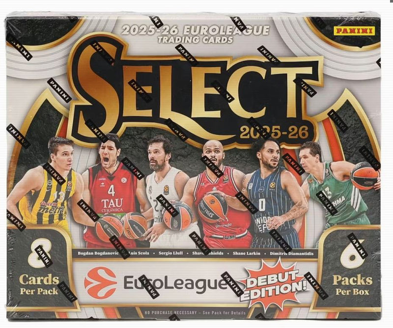 2025 PANINI SELECT EUROLEAGUE DEBUT EDITION BASKETBALL HOBBY BOX