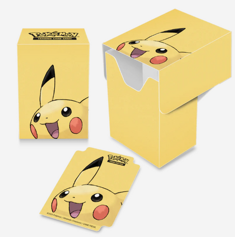ULTRA PRO POKEMON PIKACHU FACE DECK BOX
