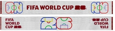 2026 WHITE FIFA WORLD CUP ACRYLIC SCARF