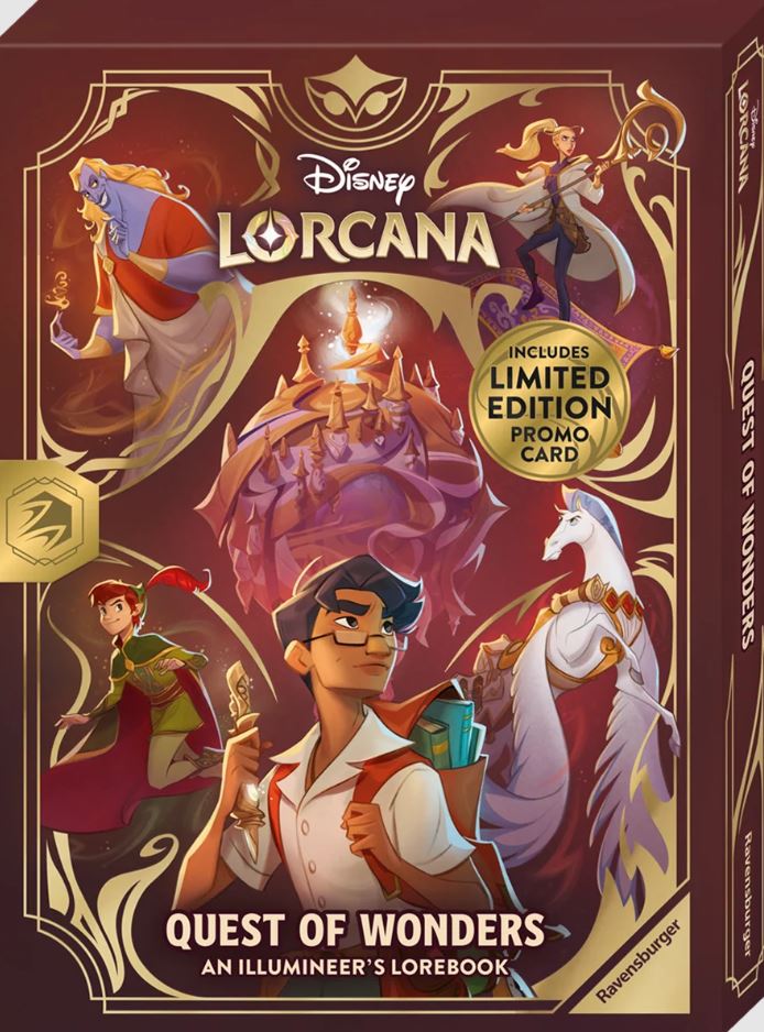 DISNEY LORCANA QUEST OF WONDERS AN ILLUMINEER'S LOREBOOK